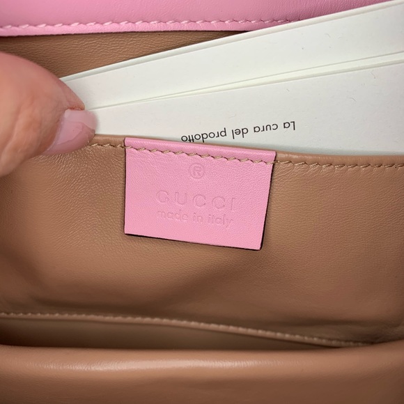 GUCCI Pink Broadway Pearl Handbag - Picture 6 of 8